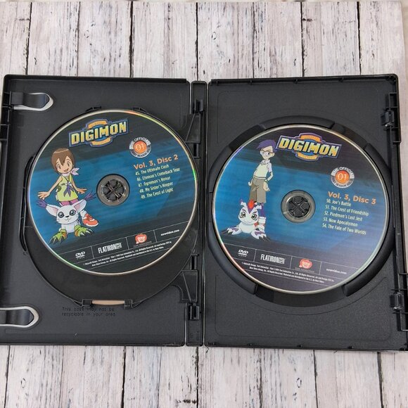 Digimon Digital Monsters The Official 1st Season Vol 3 Anime DVD Set - Picture 4 of 5
